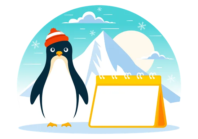 Día de concientización sobre los pingüinos  Ilustración