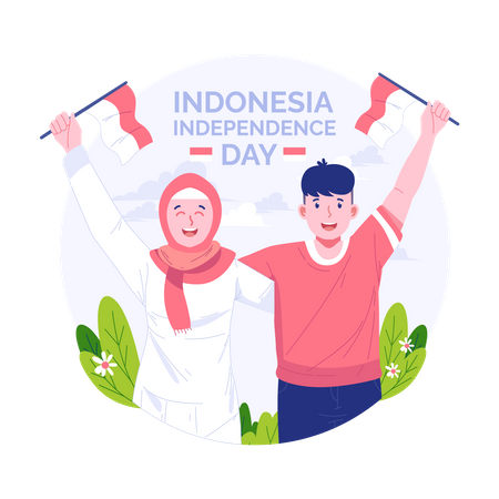 Día de la Independencia de Indonesia  Ilustración