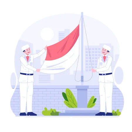 Día de la Independencia de Indonesia  Ilustración