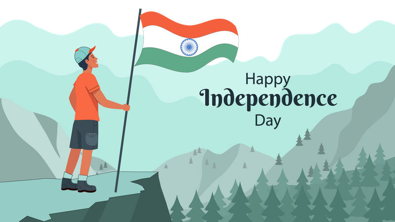 Día de la Independencia de la India  Ilustración