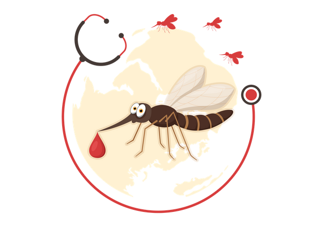 Día de la malaria  Ilustración