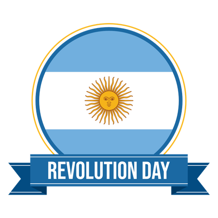 Día de la revolución argentina  Ilustración