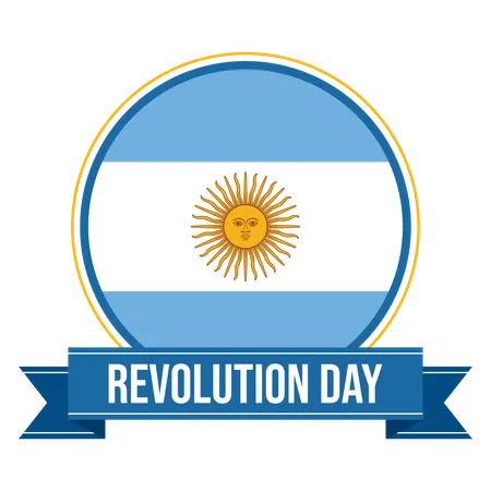 Día de la revolución argentina  Ilustración