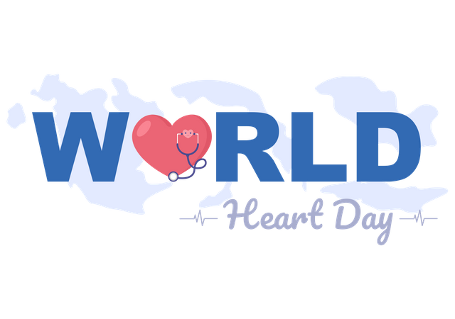Dia de la salud del corazon  Ilustración
