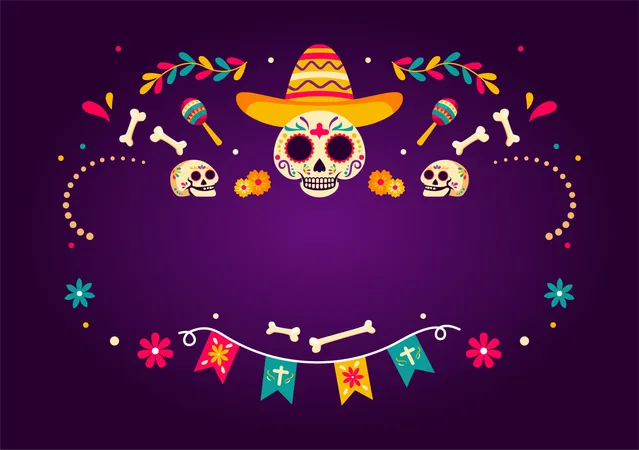 Dia De Los Muertos  Illustration