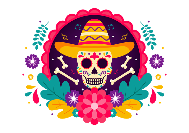 Dia de los Muertos  Ilustración