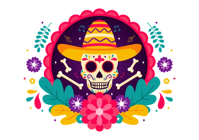 Dia de los Muertos  Ilustración