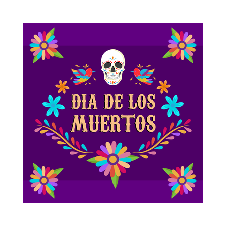 Dia De Muertos  Ilustración