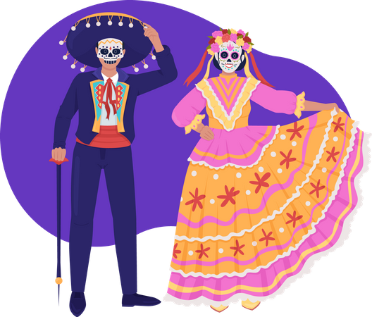 Dia de muertos  Ilustración