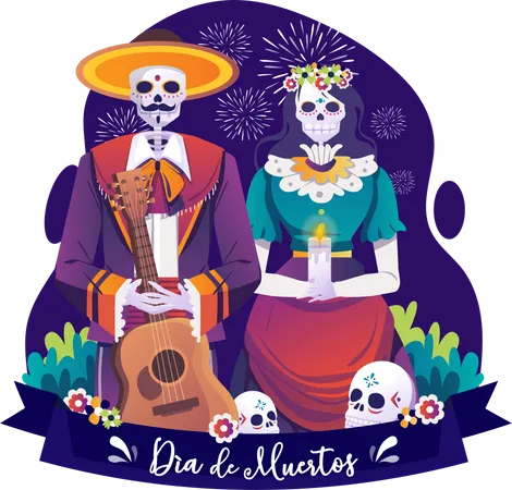 Dia De Muertos  Illustration