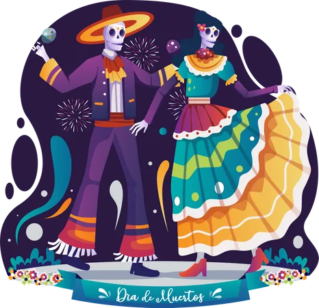 Dia De Muertos  Illustration