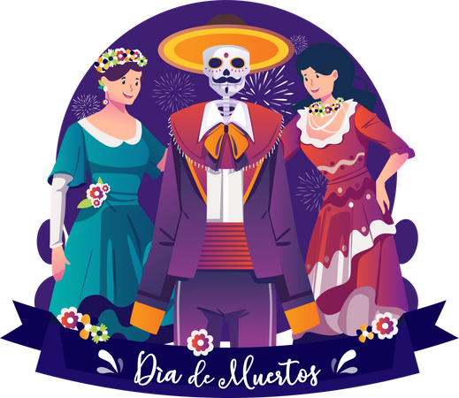 Dia De Muertos  Illustration