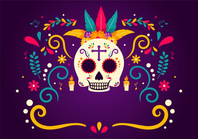 Dia De Muertos  Illustration