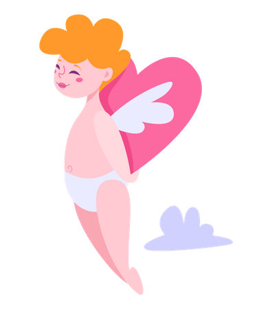 Cupido del dia de san valentin  Ilustración