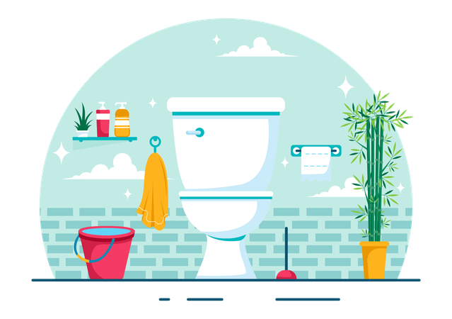 Día del baño  Ilustración