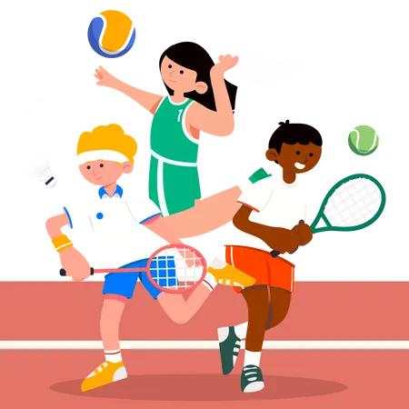 Día de los deportes  Ilustración