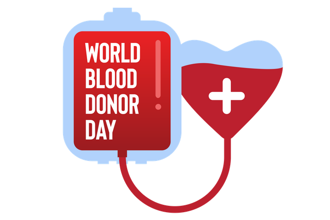 Dia del donante de sangre  Ilustración