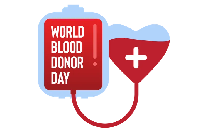 Dia del donante de sangre  Ilustración