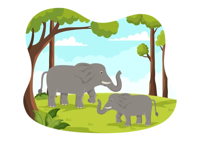 Dia del elefante  Ilustración