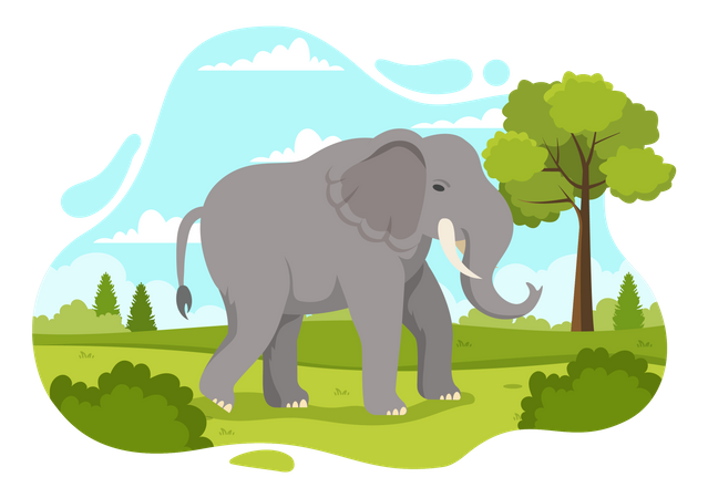 Dia del elefante  Ilustración