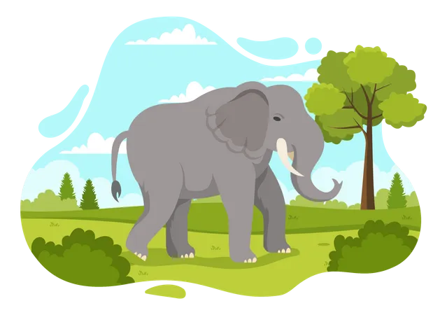 Dia del elefante  Ilustración