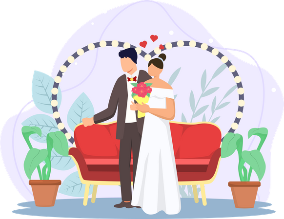 Dia do casamento  Illustration