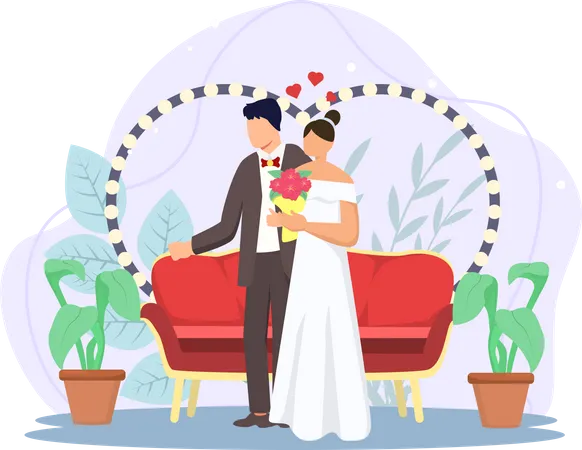 Dia do casamento  Illustration