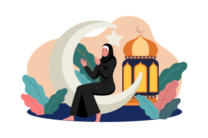 Dia do Ramadã  Ilustração