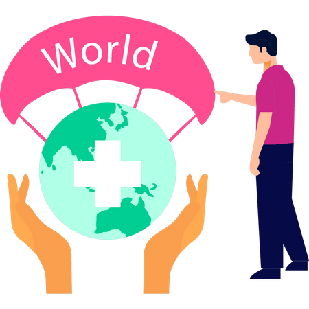 Día mundial de la humanidad  Ilustración
