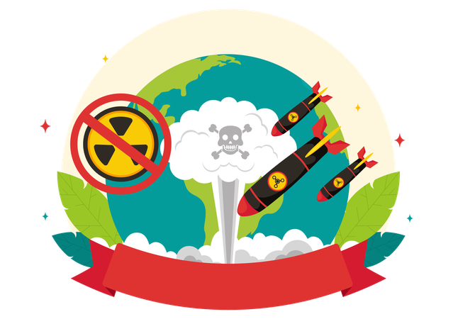 Día Internacional contra los Ensayos Nucleares  Ilustración