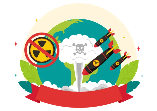 Dia Internacional Contra Testes Nucleares  Ilustração