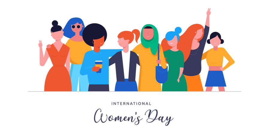 Dia Internacional da Mulher  Ilustração
