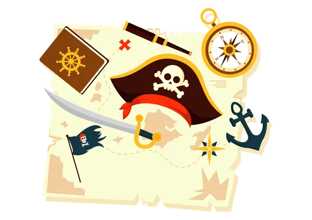 Día Internacional de Hablar como un Pirata  Ilustración