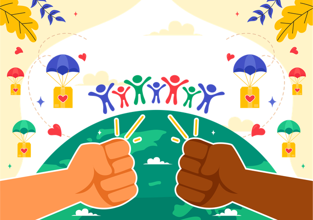 Día Internacional de la Solidaridad Humana  Illustration