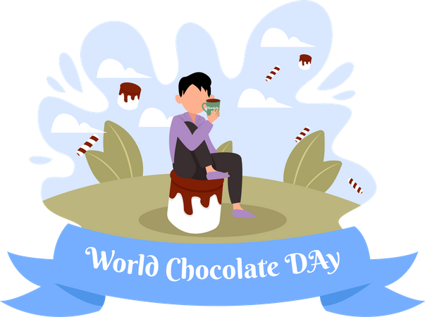 Dia internacional del chocolate  Ilustración