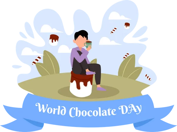 Dia internacional del chocolate  Ilustración