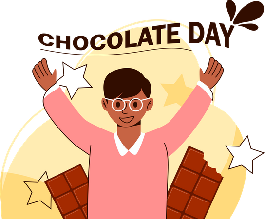 Dia internacional del chocolate  Ilustración