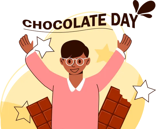 Dia internacional del chocolate  Ilustración