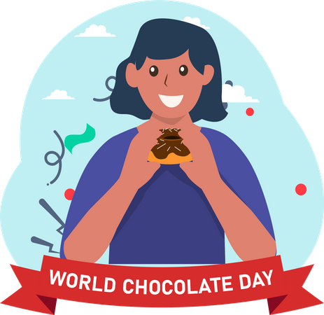 Dia internacional del chocolate  Ilustración