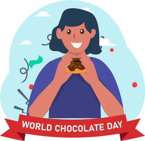 Dia internacional del chocolate  Ilustración