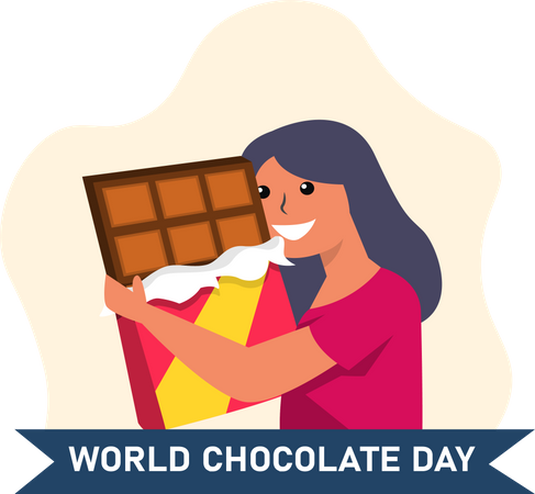 Dia internacional del chocolate  Ilustración