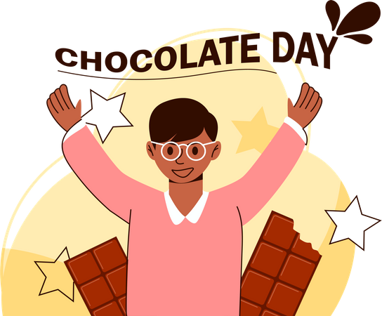 Dia internacional do chocolate  Ilustração