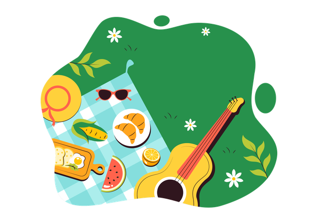 Dia Internacional do Piquenique  Ilustração