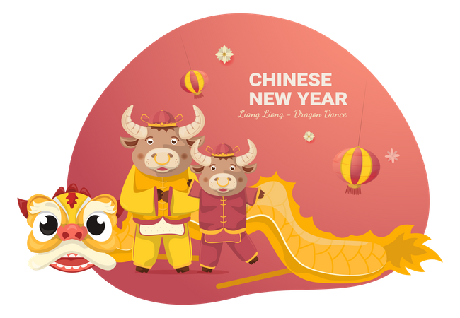 Dia lunar chinês  Ilustração