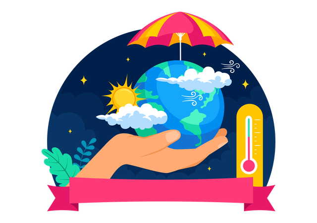 Dia Mundial da Meteorologia em 23 de março  Ilustração