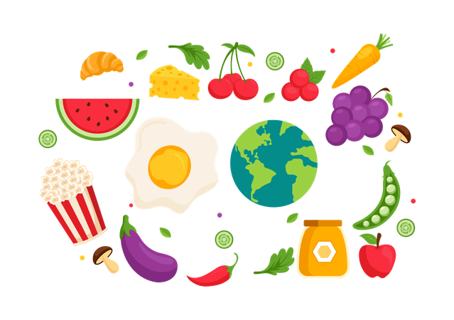 Dia Mundial da Alimentação  Ilustração