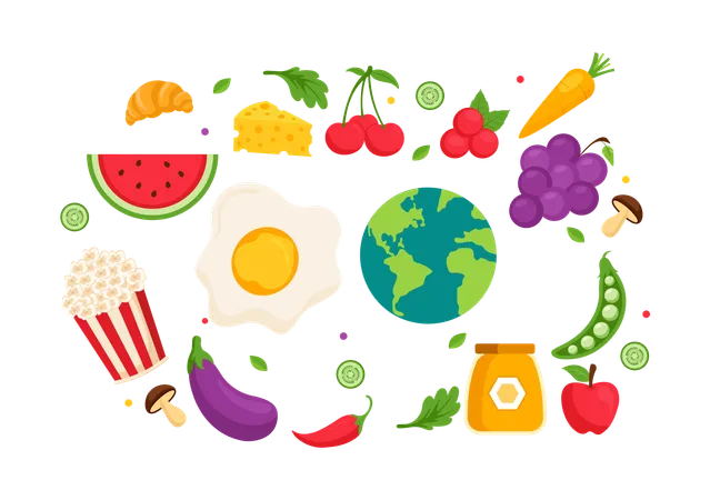 Dia Mundial da Alimentação  Ilustração