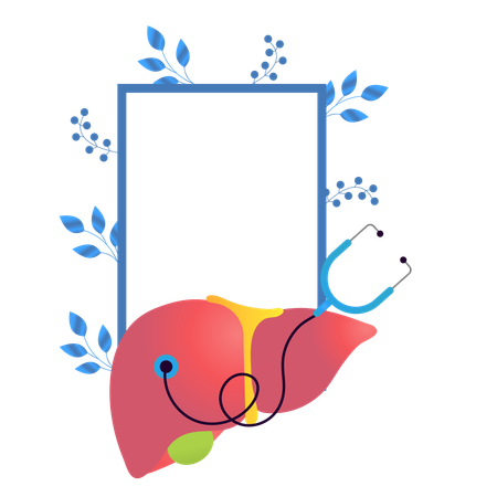 Quadro do dia mundial da hepatite  Ilustração