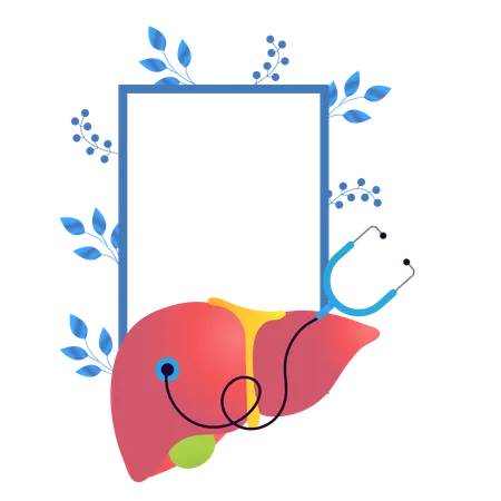 Quadro do dia mundial da hepatite  Ilustração