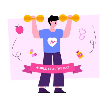 Dia Mundial da Saúde  Ilustração